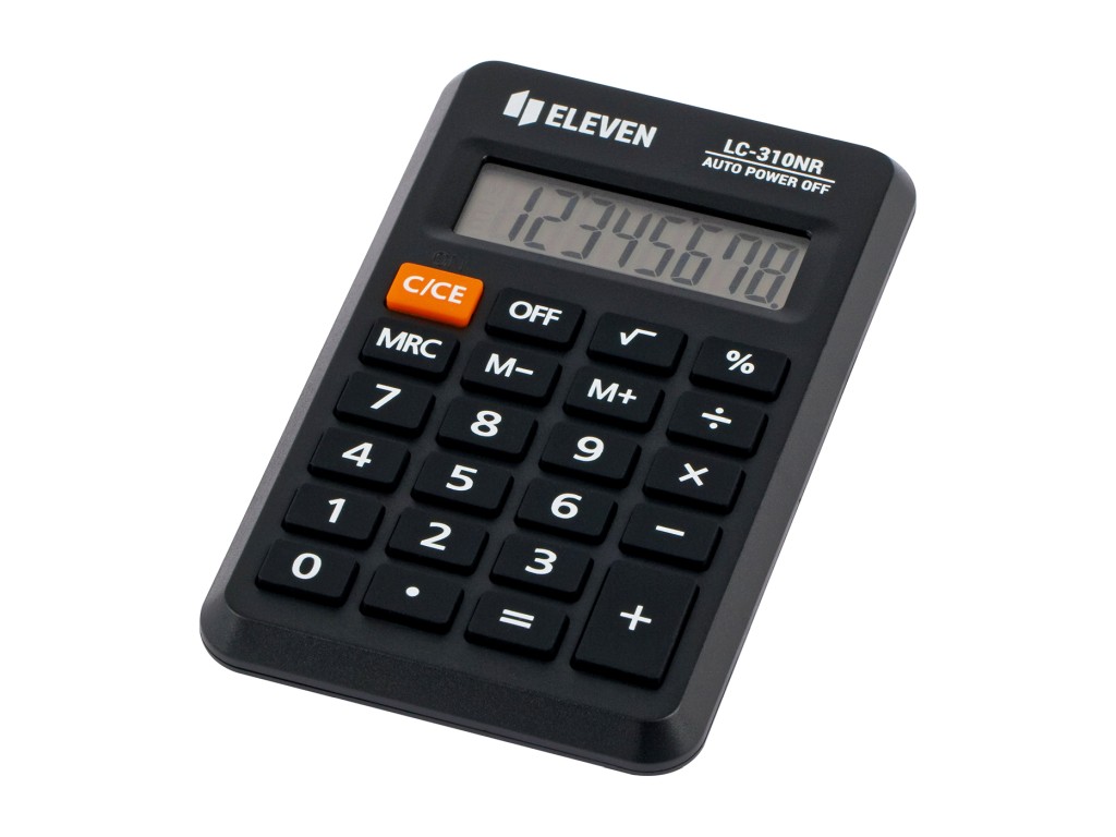 Calculator de buzunar 8 digiti 114 x 69 x 14 mm Eleven LC-310NR