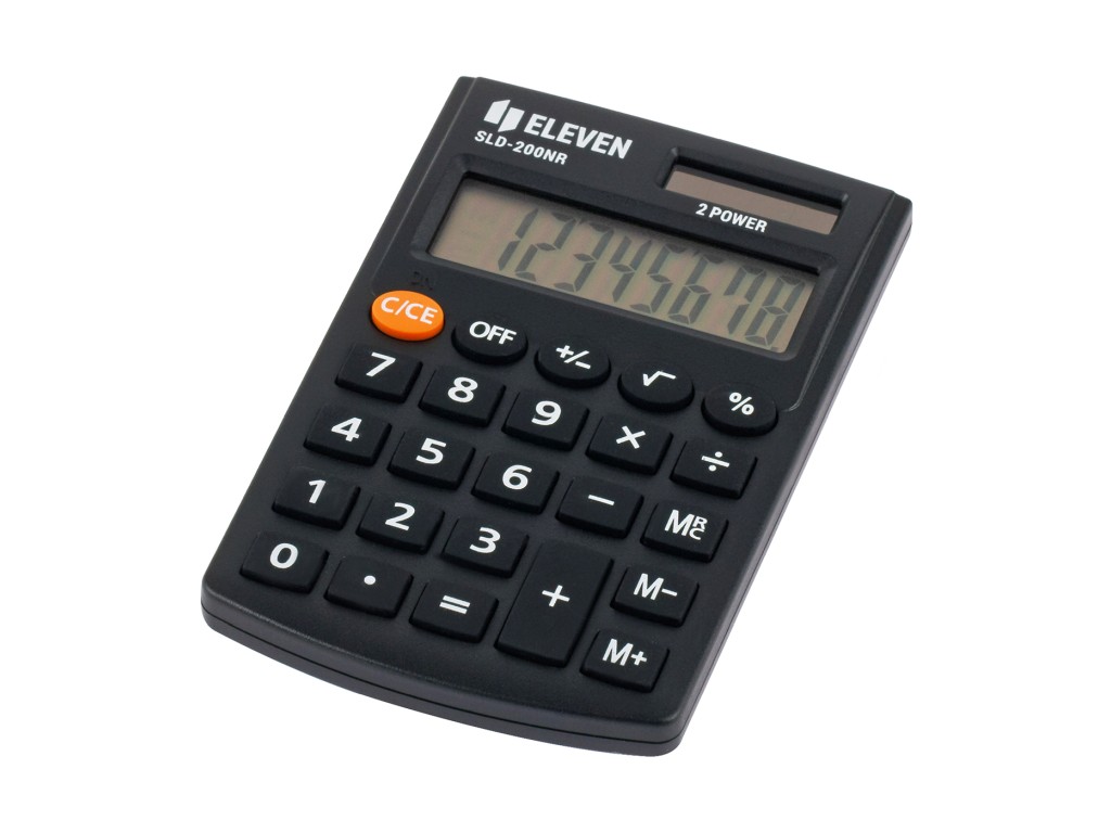 Calculator de buzunar 8 digiti  98 x 62 x 10 mm  Eleven SLD-200NR