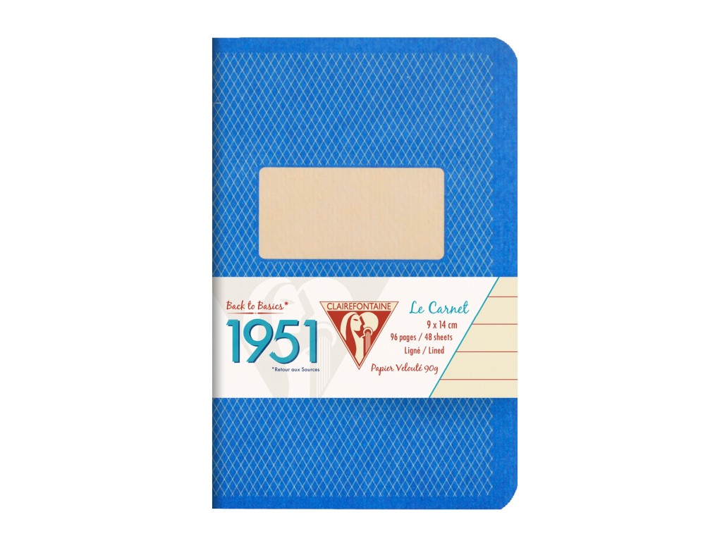 Caiet A7+ (9 x 14 cm) capsat 48 file dictando Colectia 1951 Clairefontaine