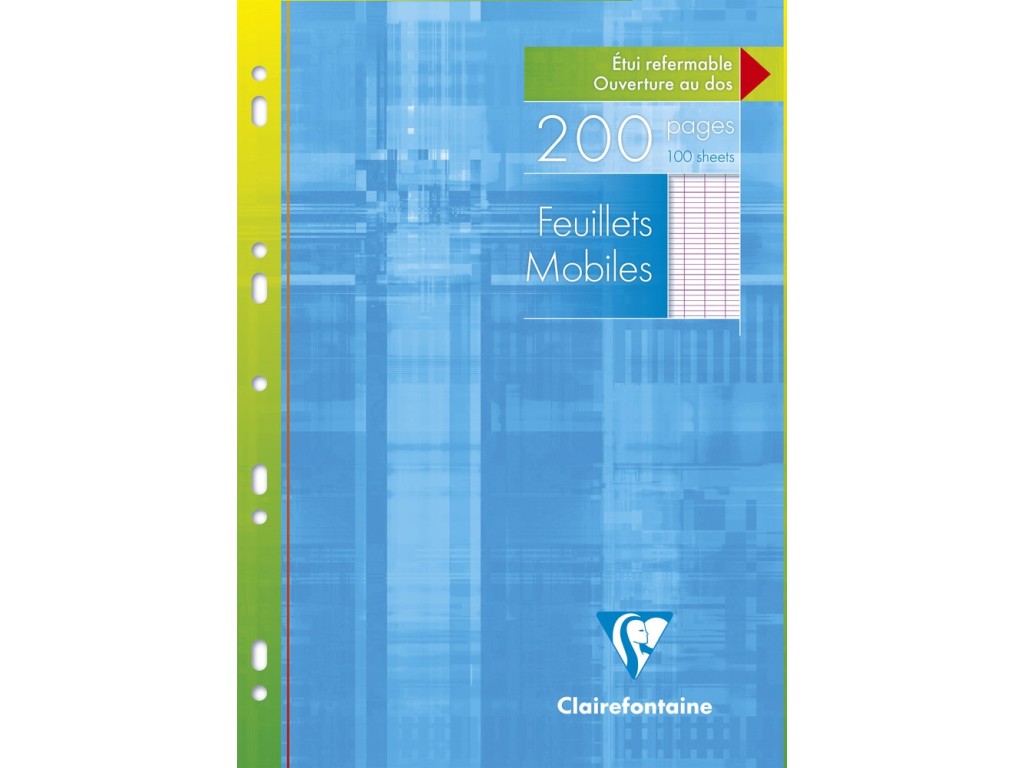 Coli albe simple A4 multiperforate metric 100 file Clairefontaine