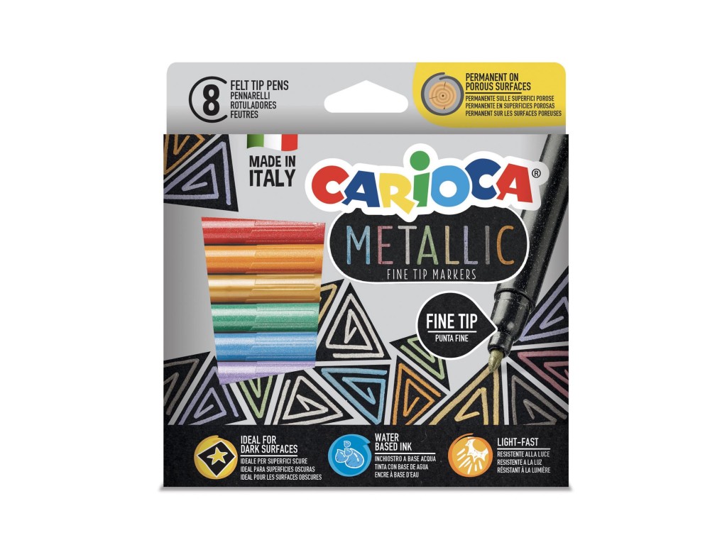 Fineliner Metallic Carioca 8/set