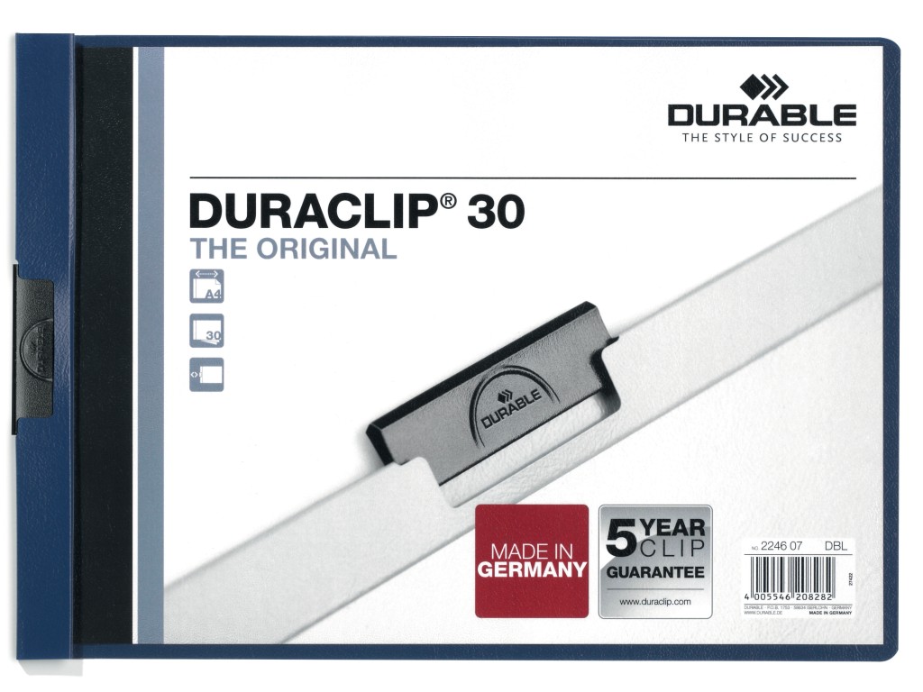 Dosar plastic Duraclip 30 A4 landscape Durable