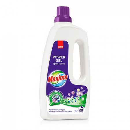 Detergent de rufe Sano Maxima Power Gel Spring Flowers 1L (20 utilizări)