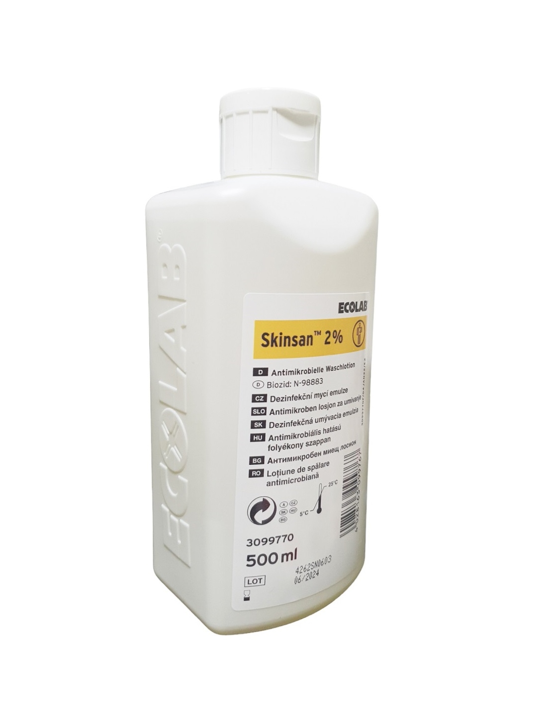 SKINSAN 2% SAPUN ANTISEPTIC PENTRU SPALAREA EFICIENTA A MAINILOR 500 ml