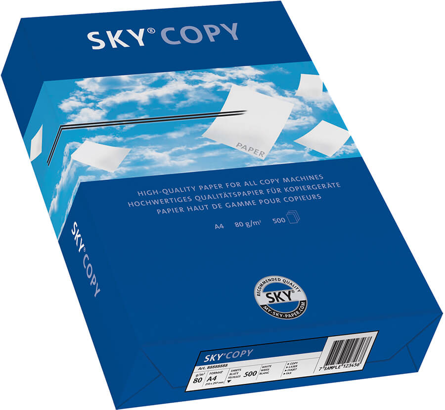 Hartie premium pentru copiator A4 80 g/mp 500 coli/top SKY Copy